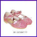 SR-15CS086 (1) Gloden Sommer Prinzessin Mädchen Sandalen Mode flach Prinzessin Mädchen Sandalen bohren Prinzessin Mädchen Sandalen